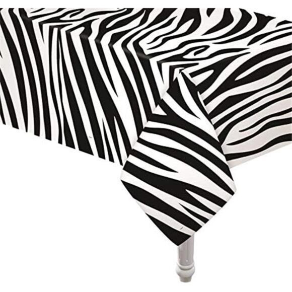 5 Pack Animal Safari Theme Zoo Print Table Cover Animal Theme - Picture 5 of 7